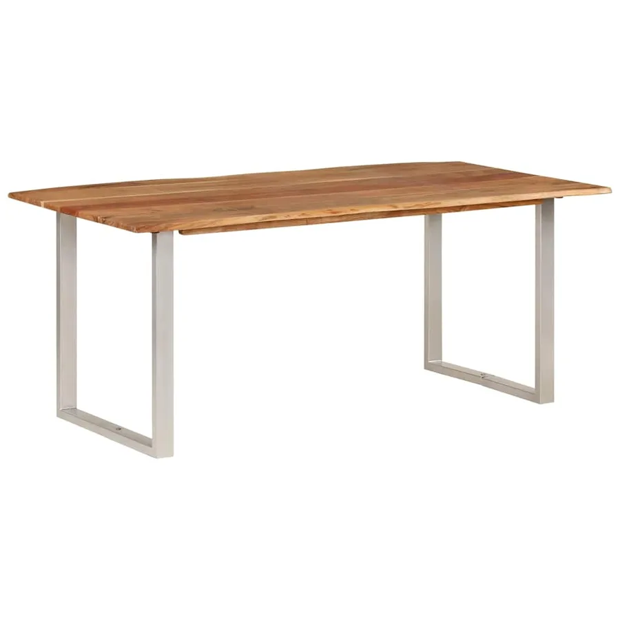 Table de salle à manger 180x90x76 cm Bois d'acacia massif - 14