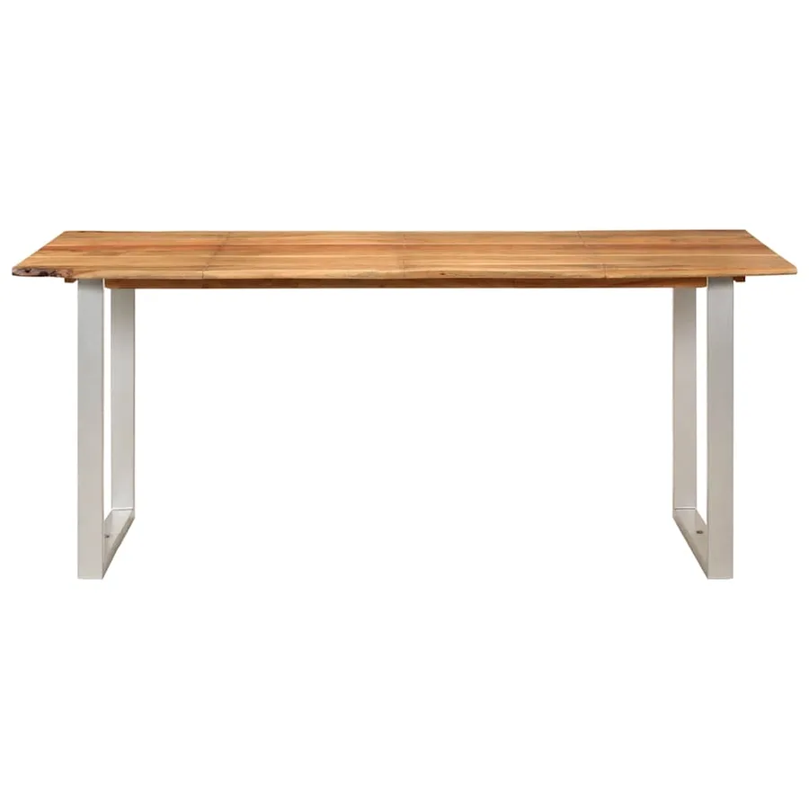 Table de salle à manger 180x90x76 cm Bois d'acacia massif - 4