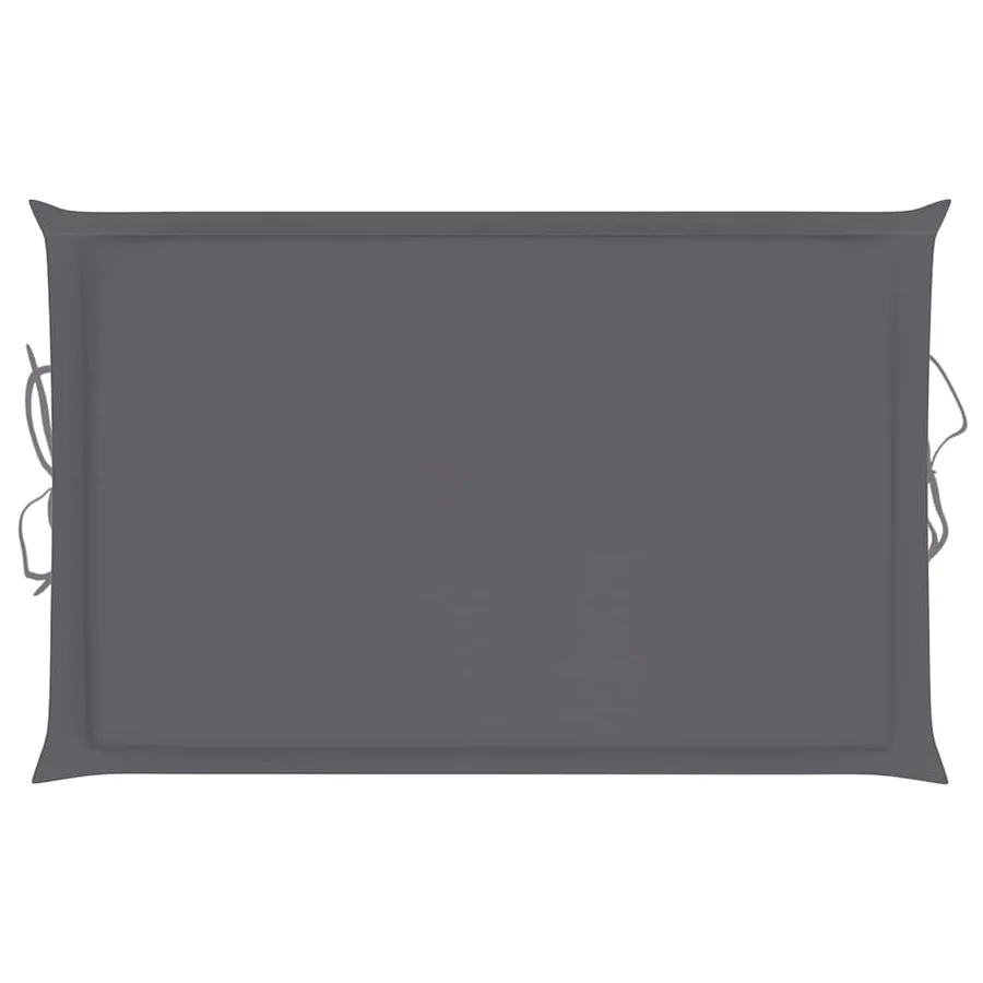 Chaise longue à bascule avec coussin Bois de teck solide - 11