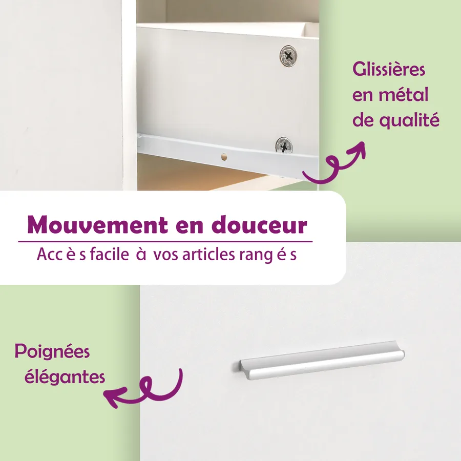 Coiffeuse avec LED blanc 86,5x35x136 cm - 13