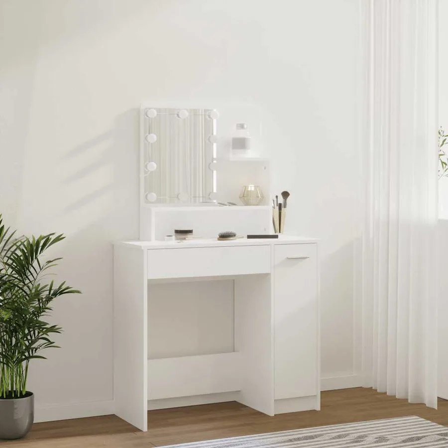 Coiffeuse avec LED blanc 86,5x35x136 cm - 15