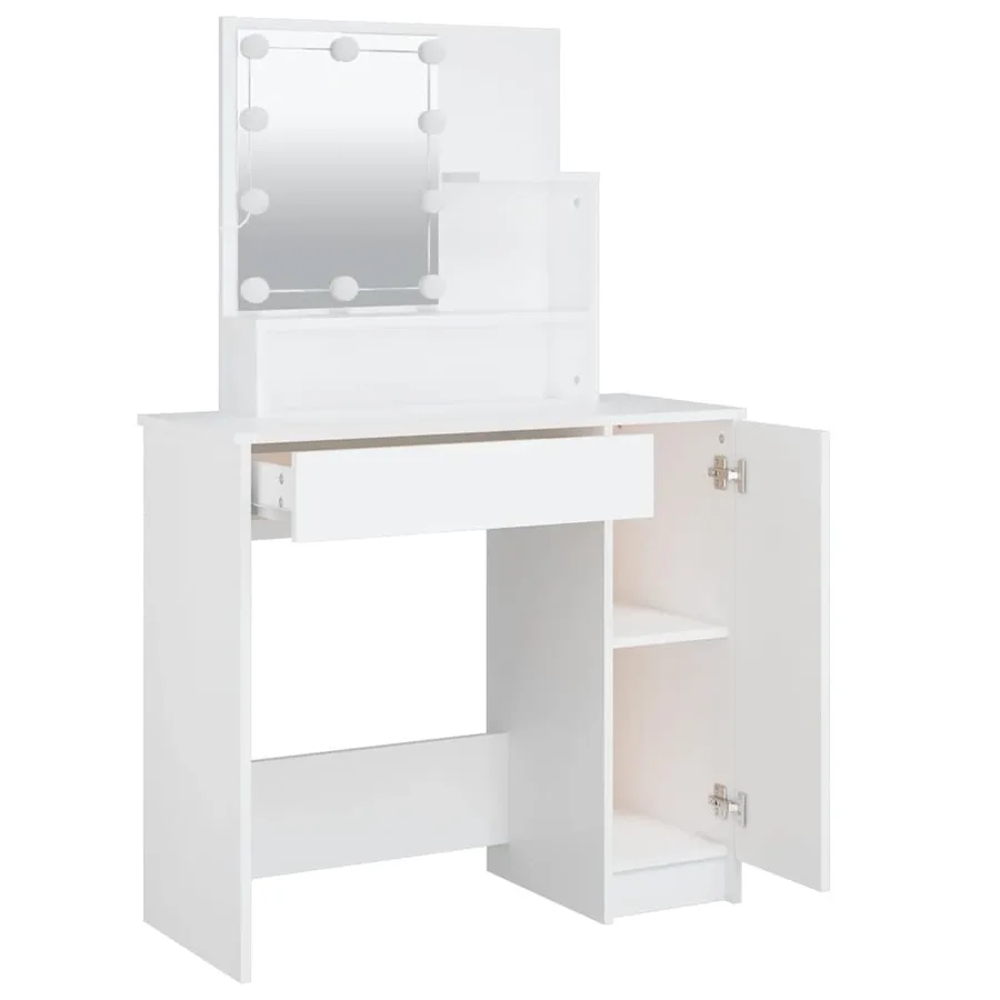 Coiffeuse avec LED blanc 86,5x35x136 cm - 4