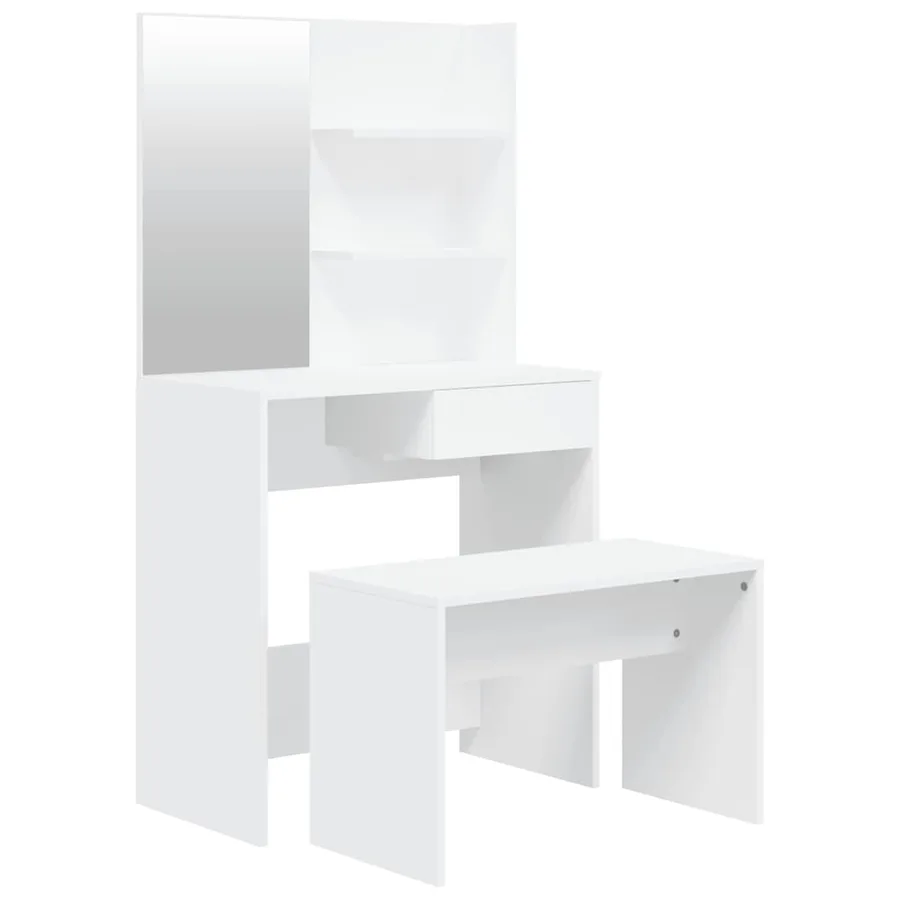 Ensemble de coiffeuse Blanc 74,5x40x141 cm - 2