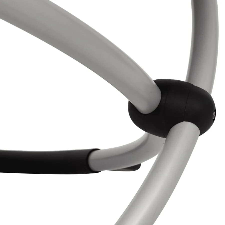 Chaise longue géométrique d'extérieur Acier Noir et gris - 20