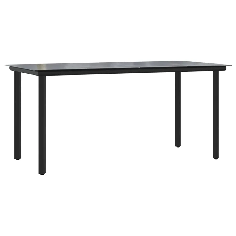 Ensemble à manger de jardin coussins 5 pcs Marron/noir - 7
