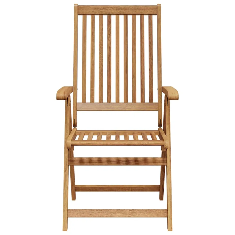Chaises pliables de jardin lot de 2 Bois solide d'acacia Marron - 6
