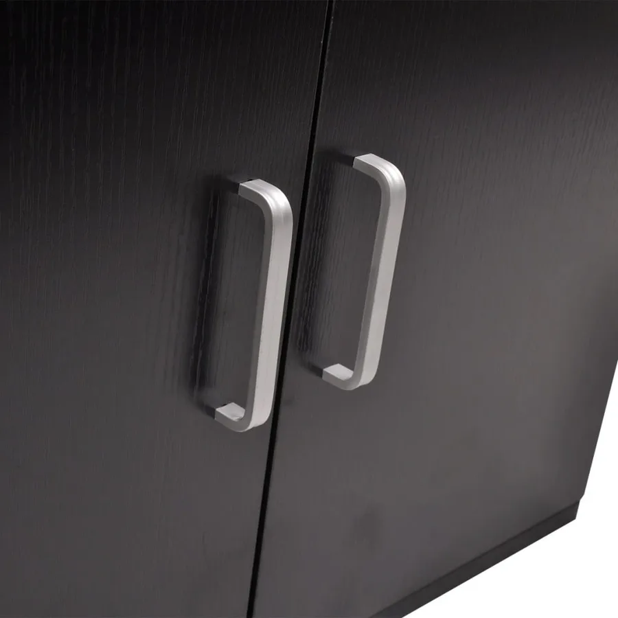 Mobilier de salle de bain avec lavabo 9 pcs Noir - 6