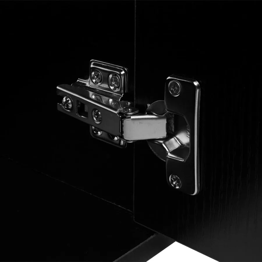 Mobilier de salle de bain avec lavabo 9 pcs Noir - 7