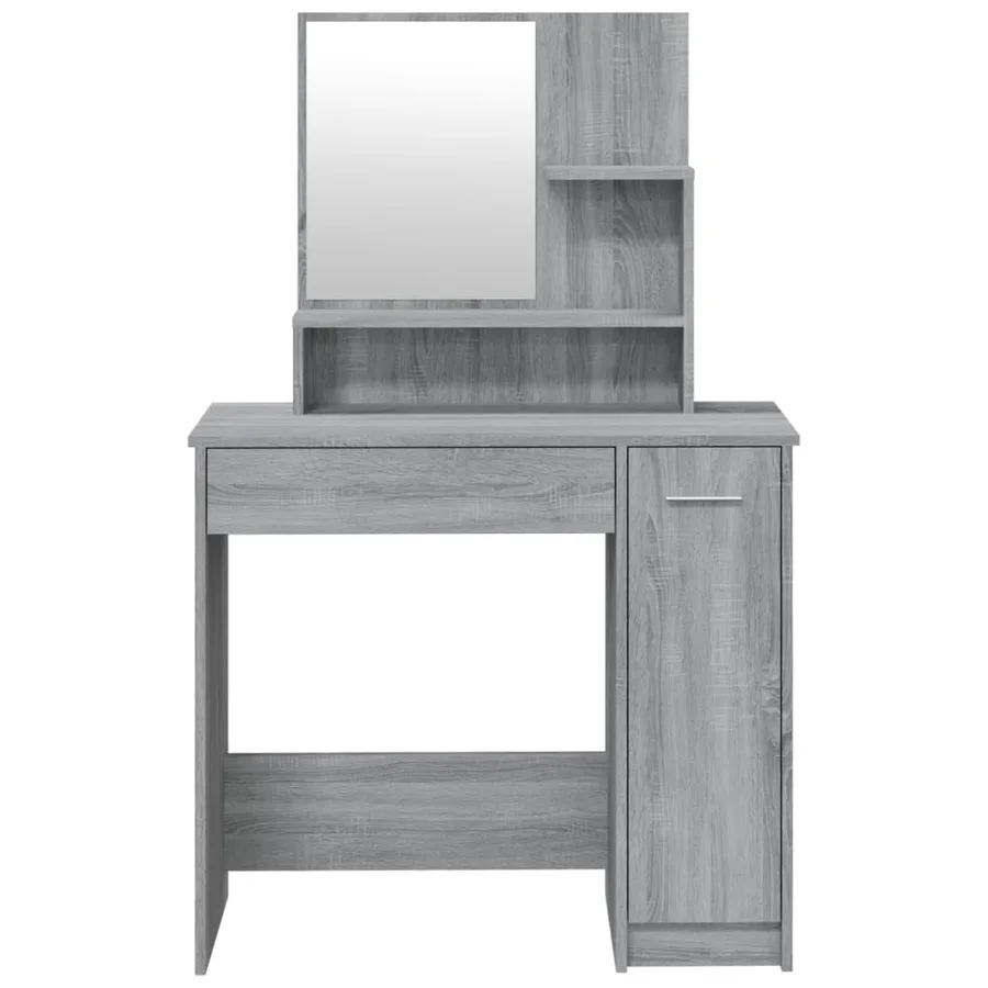 Ensemble de coiffeuse Sonoma gris 86,5x35x136 cm - 6