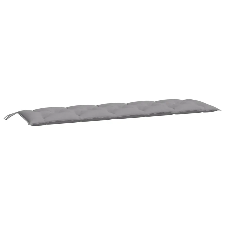 Coussin de banc de jardin gris 180x50x7 cm tissu oxford - 2