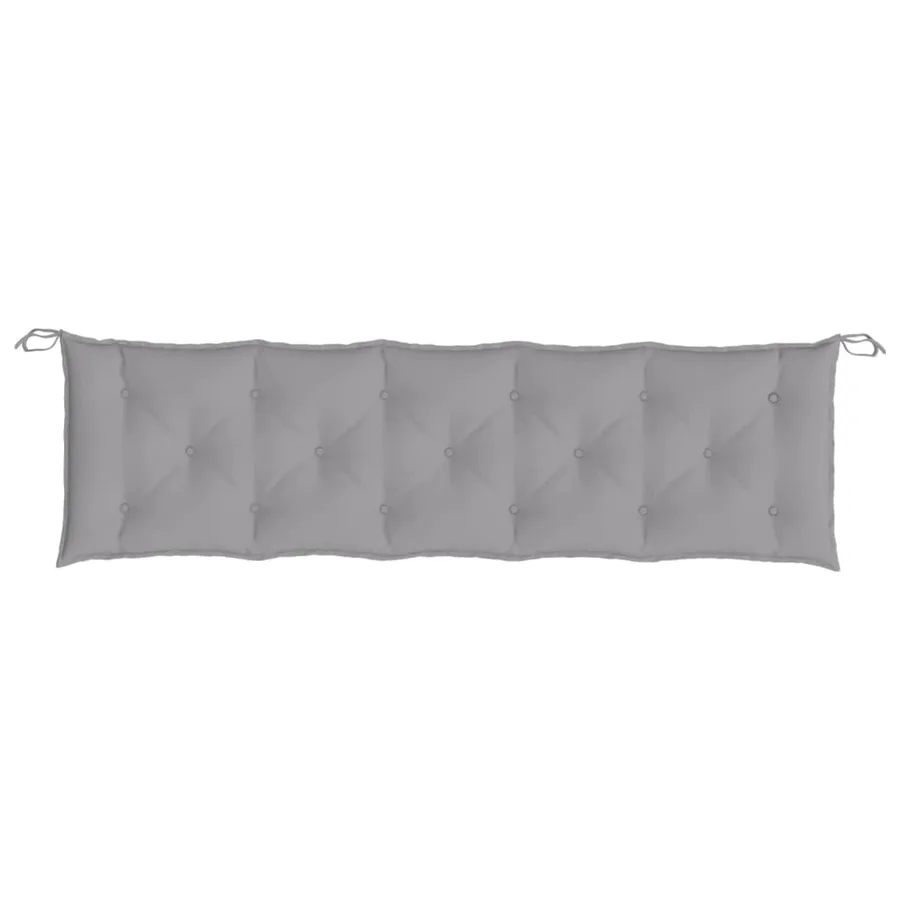 Coussin de banc de jardin gris 180x50x7 cm tissu oxford - 4
