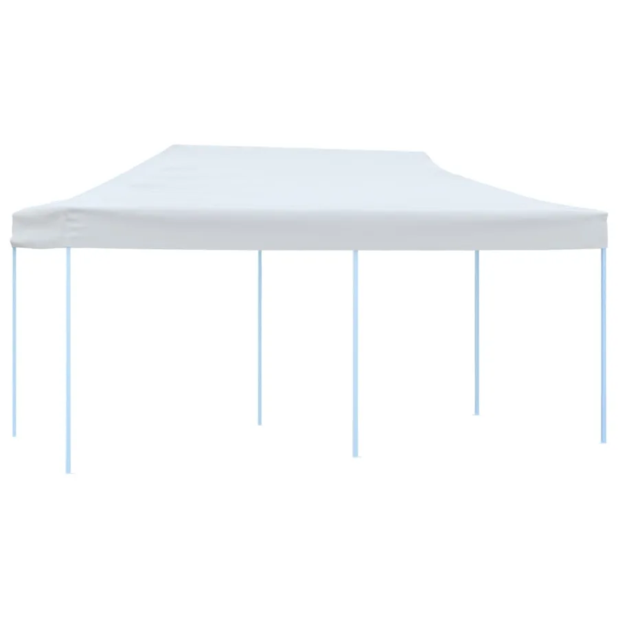 Tente de réception pliable avec parois 3 x 6 m Acier Blanc - 3