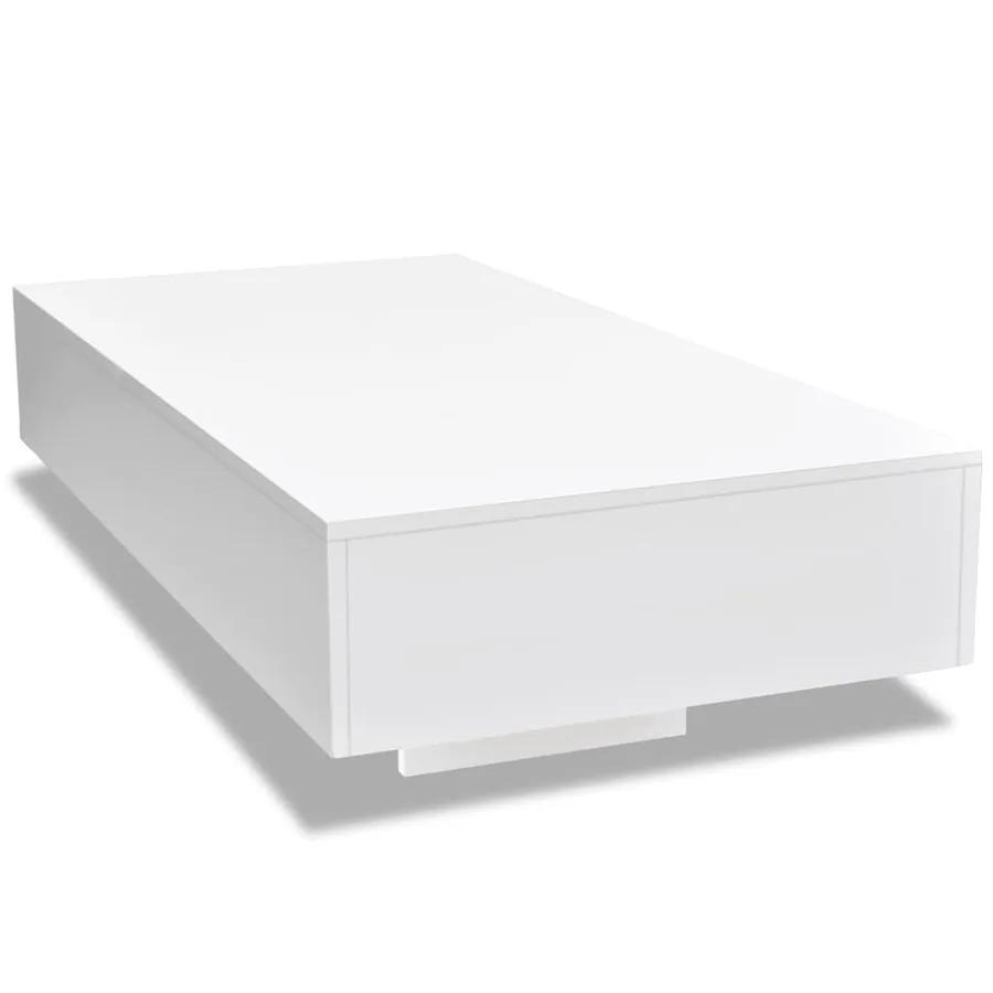 Table basse blanc brillant - 2