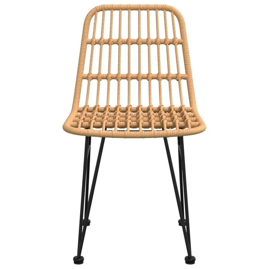 Chaises de jardin lot de 2 48x62x84 cm Résine tressée - 4