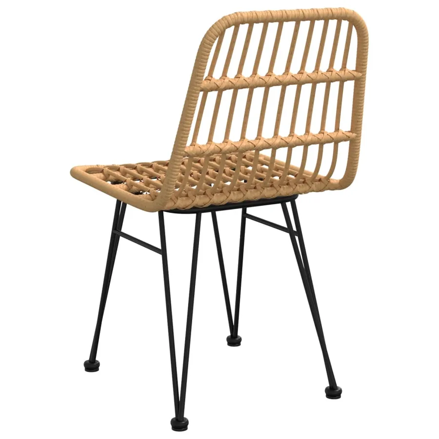 Chaises de jardin lot de 2 48x62x84 cm Résine tressée - 6