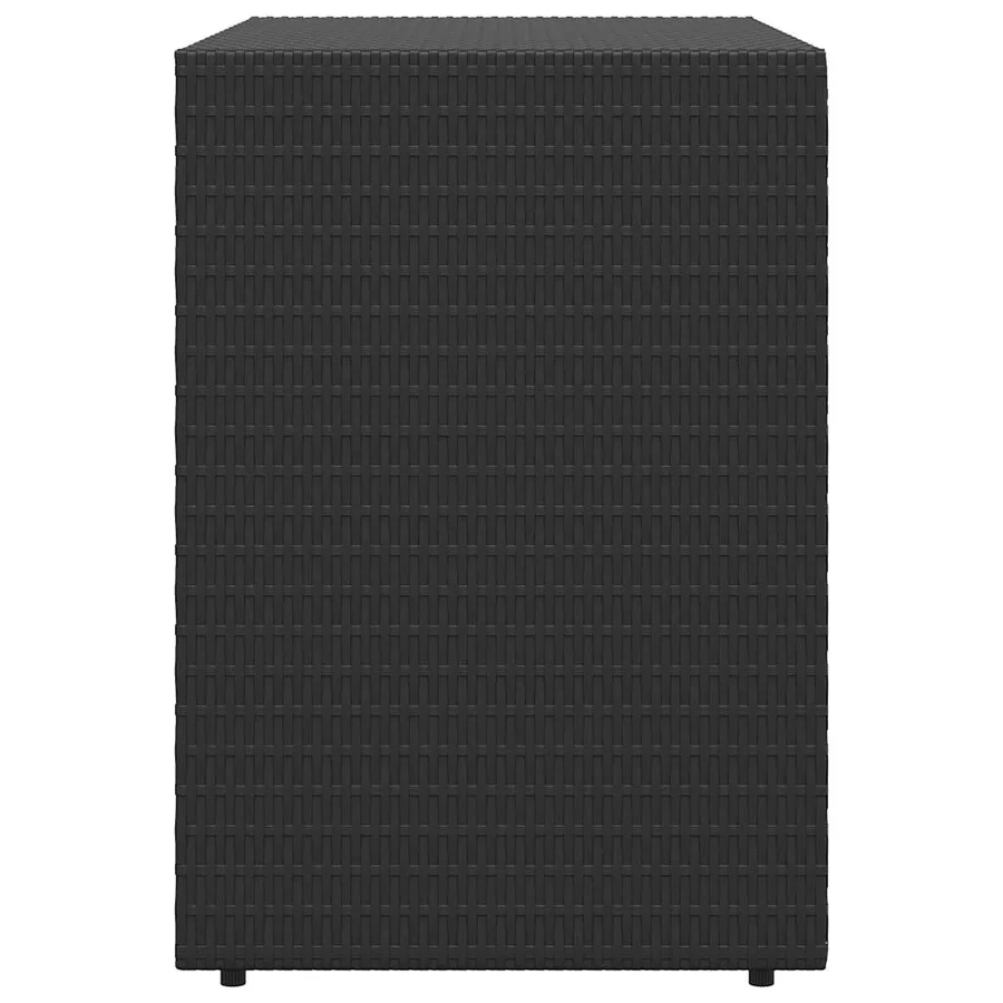 Armoire de rangement de jardin Noir 100x55,5x80 cm Résine tressée - 7