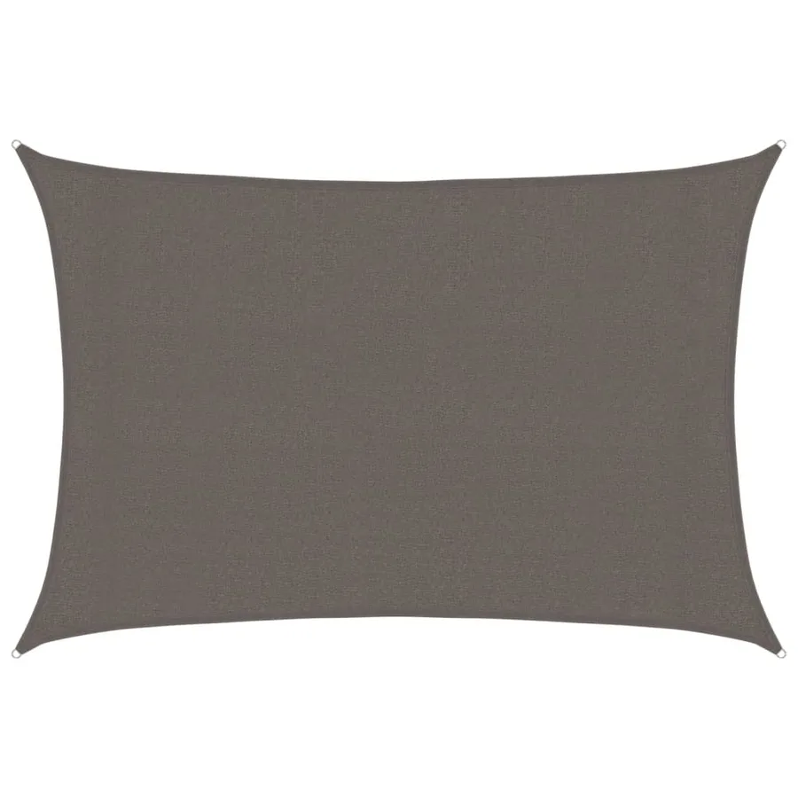 Voile d'ombrage 160 g/m² Anthracite 3x4 m PEHD - 2