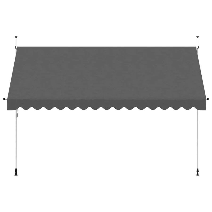 Auvent manuel rétractable 400 cm Anthracite - 3