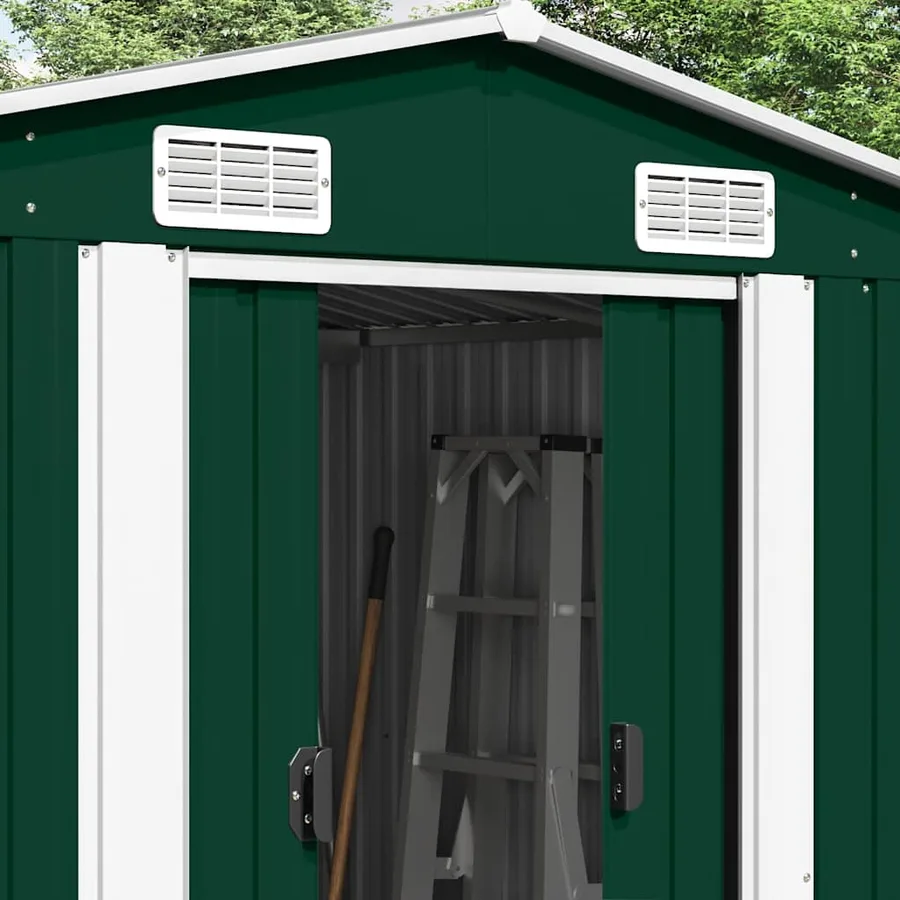 Abri de jardin 257x489x181 cm Métal Vert - 3