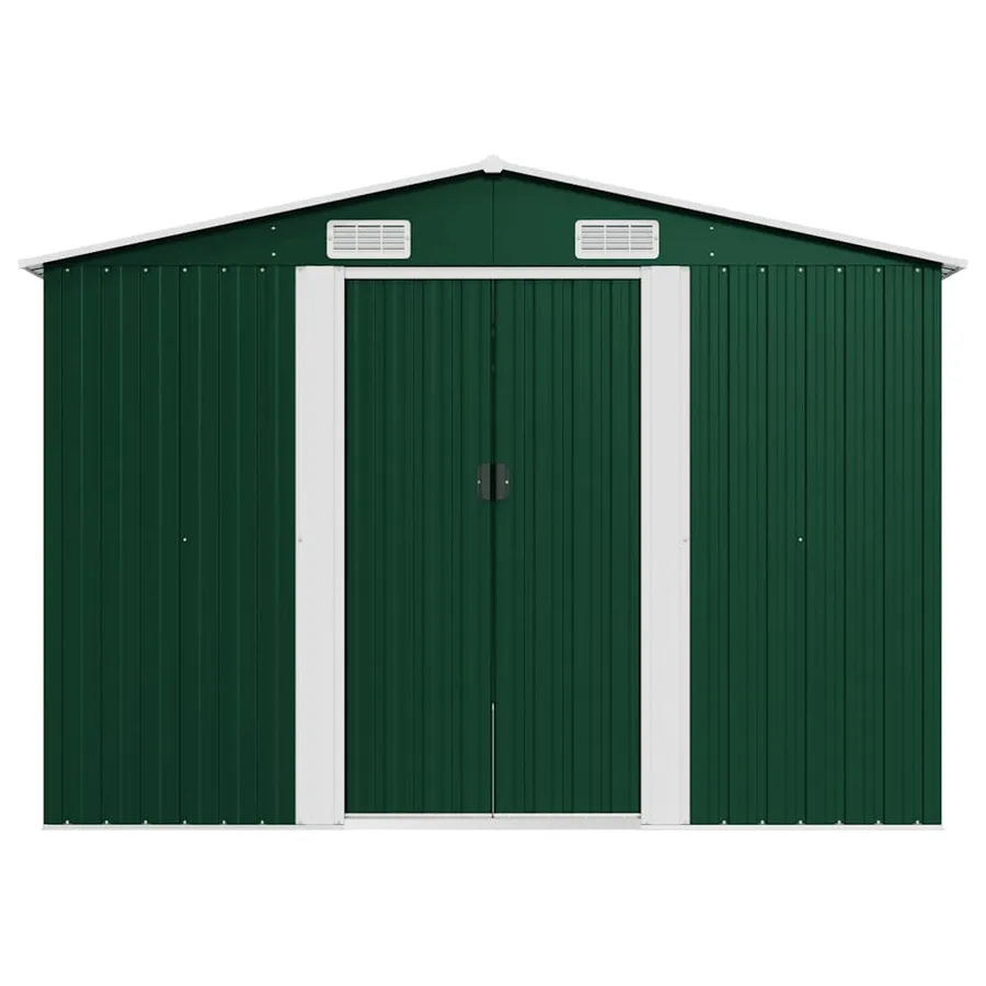 Abri de jardin 257x489x181 cm Métal Vert - 5
