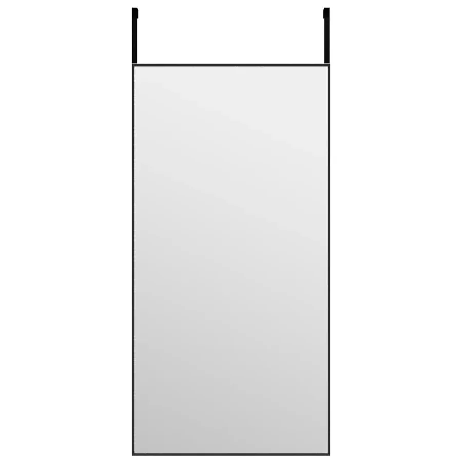 Miroir de porte Noir 40x80 cm Verre et aluminium - 2