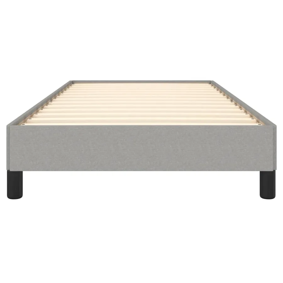 Cadre de lit sans matelas gris clair 100x200 cm tissu - 5