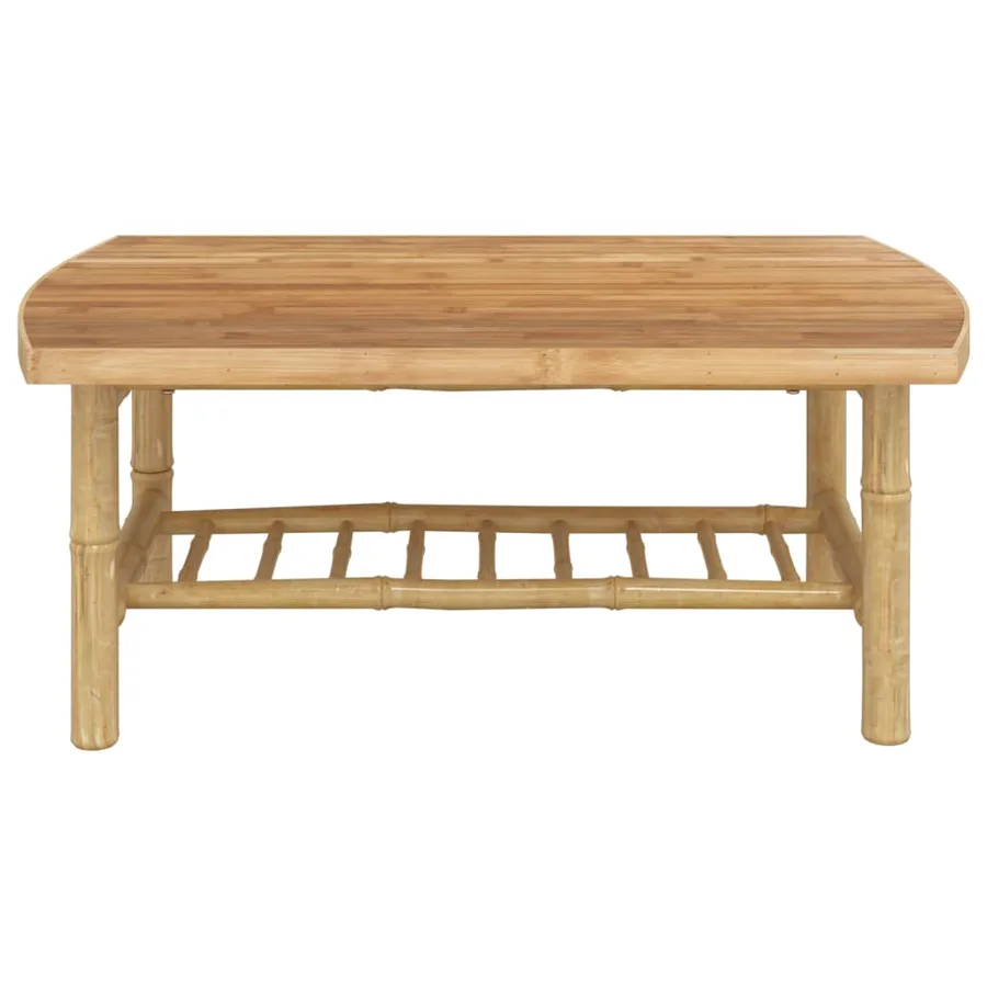 Table basse de jardin 90x55x37 cm bambou - 3