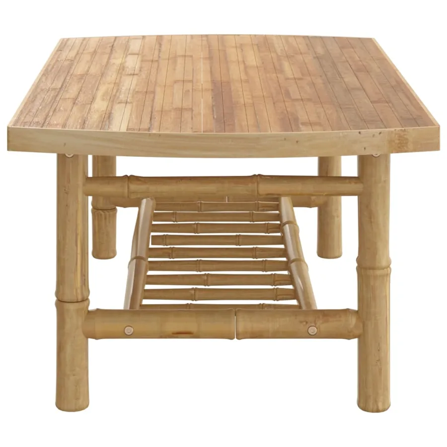 Table basse de jardin 90x55x37 cm bambou - 4