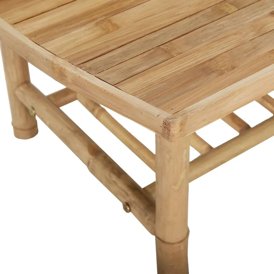 Table basse de jardin 90x55x37 cm bambou - 6