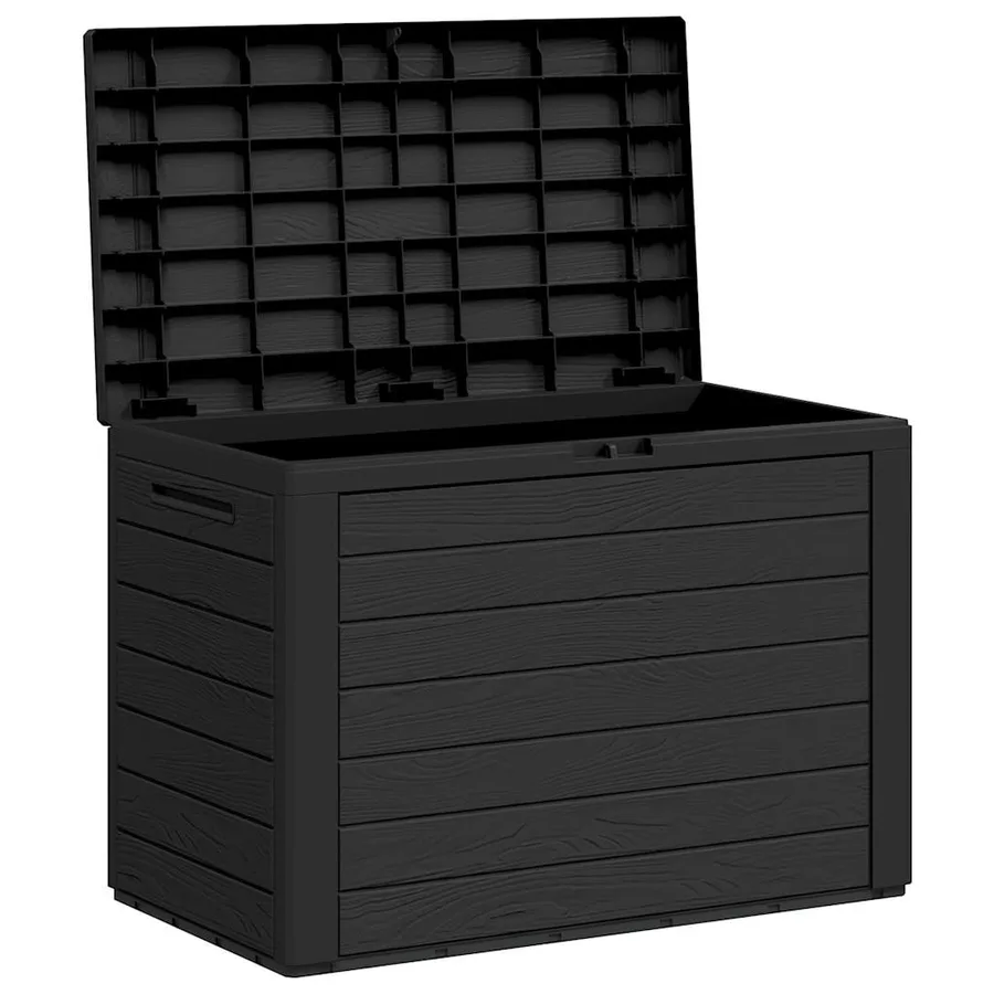 Boîte de rangement de jardin Anthracite 78x44x55 cm - 5