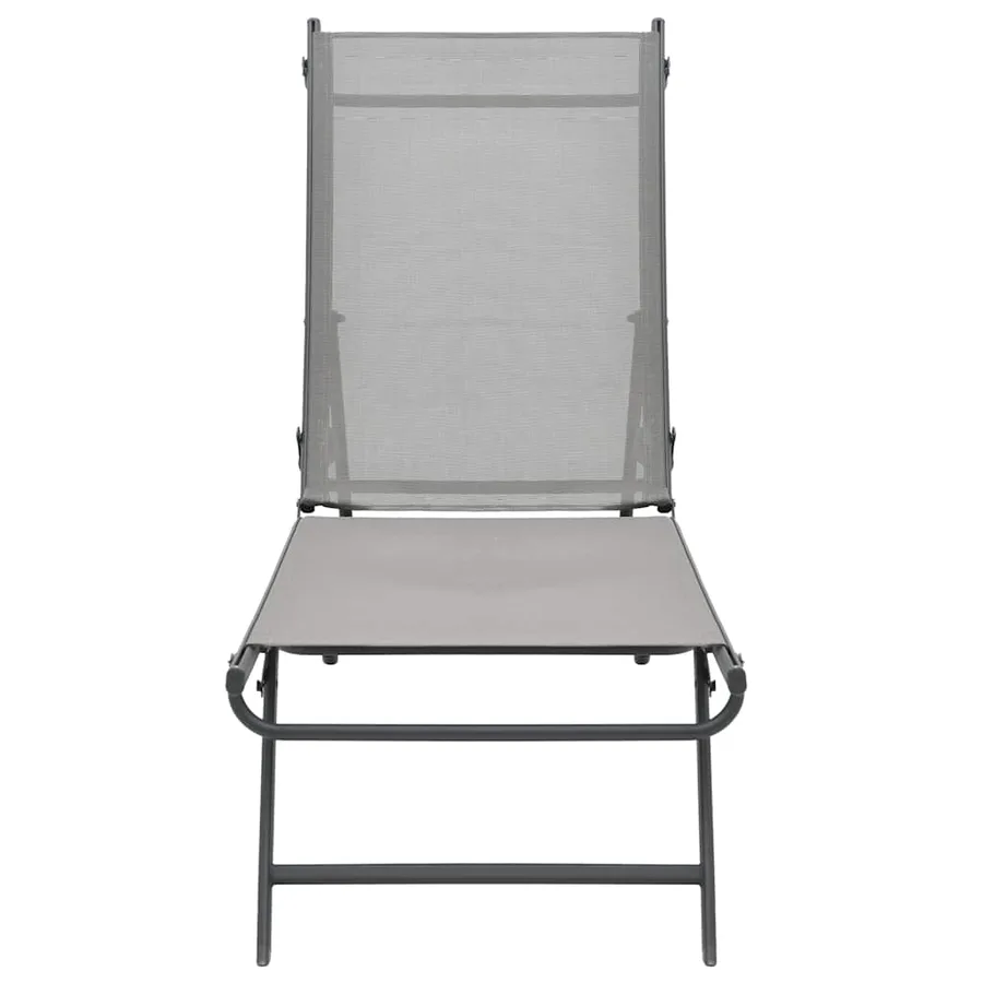 Chaises longues lot de 2 Textilène et acier - 5