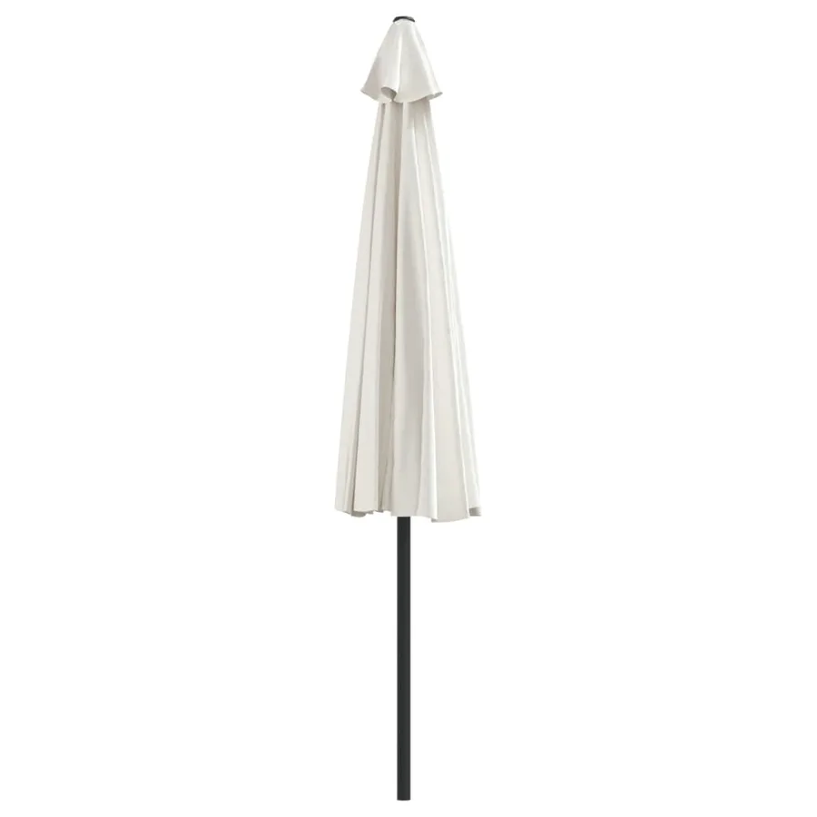 Parasol de balcon avec mât en aluminium Sable 300x155 cm Demi - 5