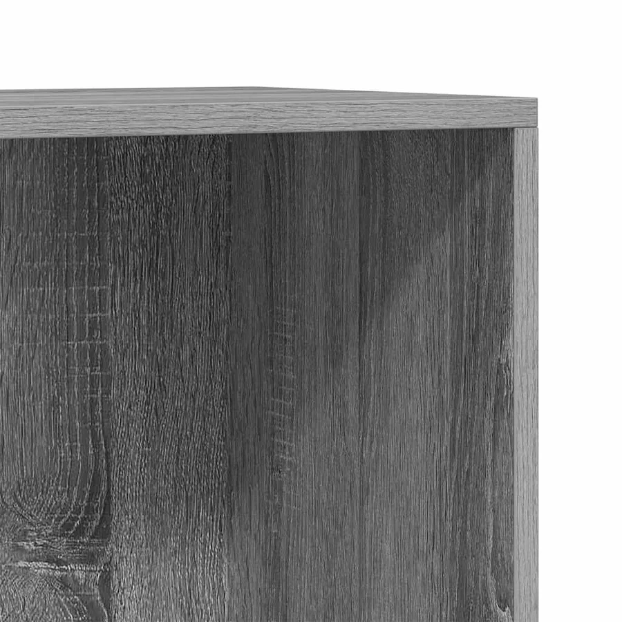Bibliothèque/Buffet Sonoma gris 66x30x130 cm Bois d'ingénierie - 6