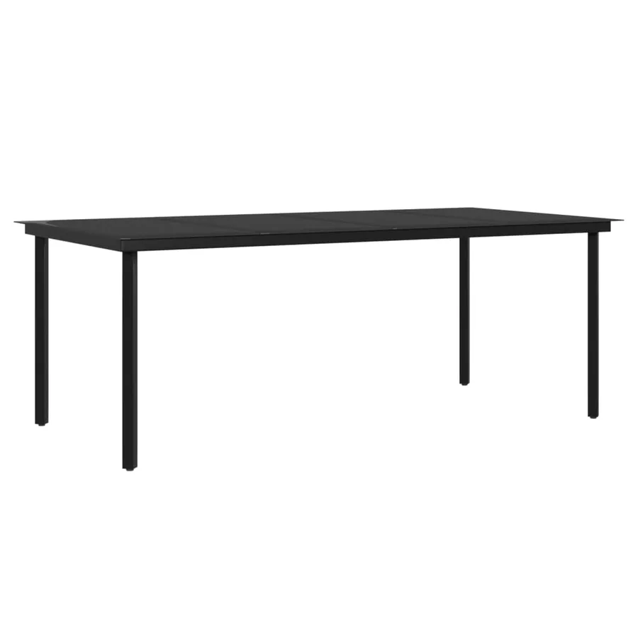 Ensemble à manger de jardin avec coussins 7 pcs Noir - 5