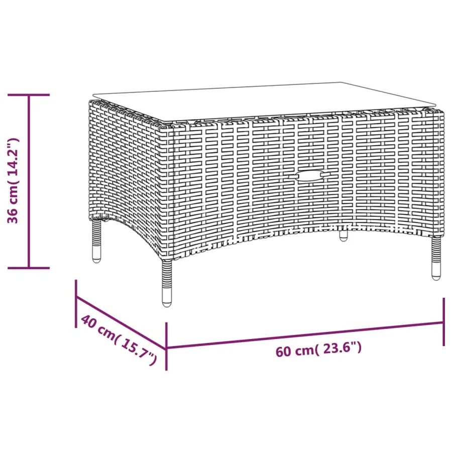 Salon de jardin 16 pcs avec coussins Résine tressée Gris - 13