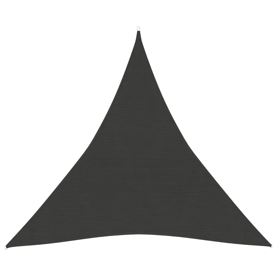 Voile d'ombrage 160 g/m² Anthracite 3x3x3 m PEHD - 2