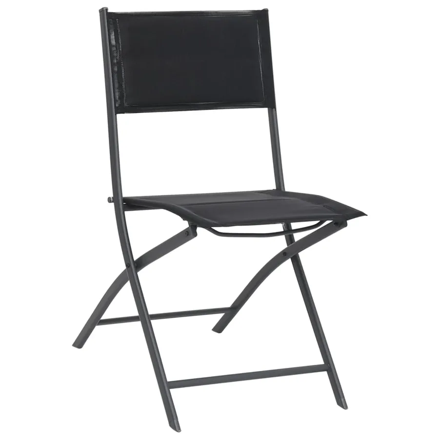 Chaises de jardin pliables lot de 2 Acier et textilène - 2