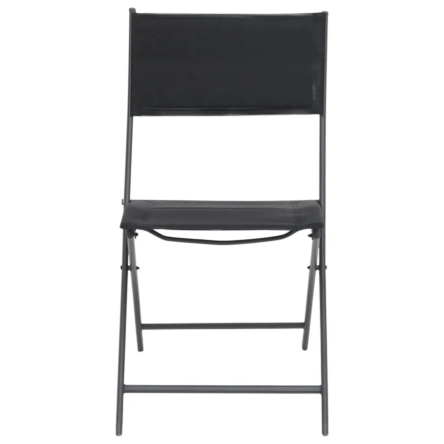 Chaises de jardin pliables lot de 2 Acier et textilène - 3