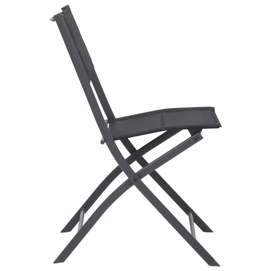 Chaises de jardin pliables lot de 2 Acier et textilène - 4
