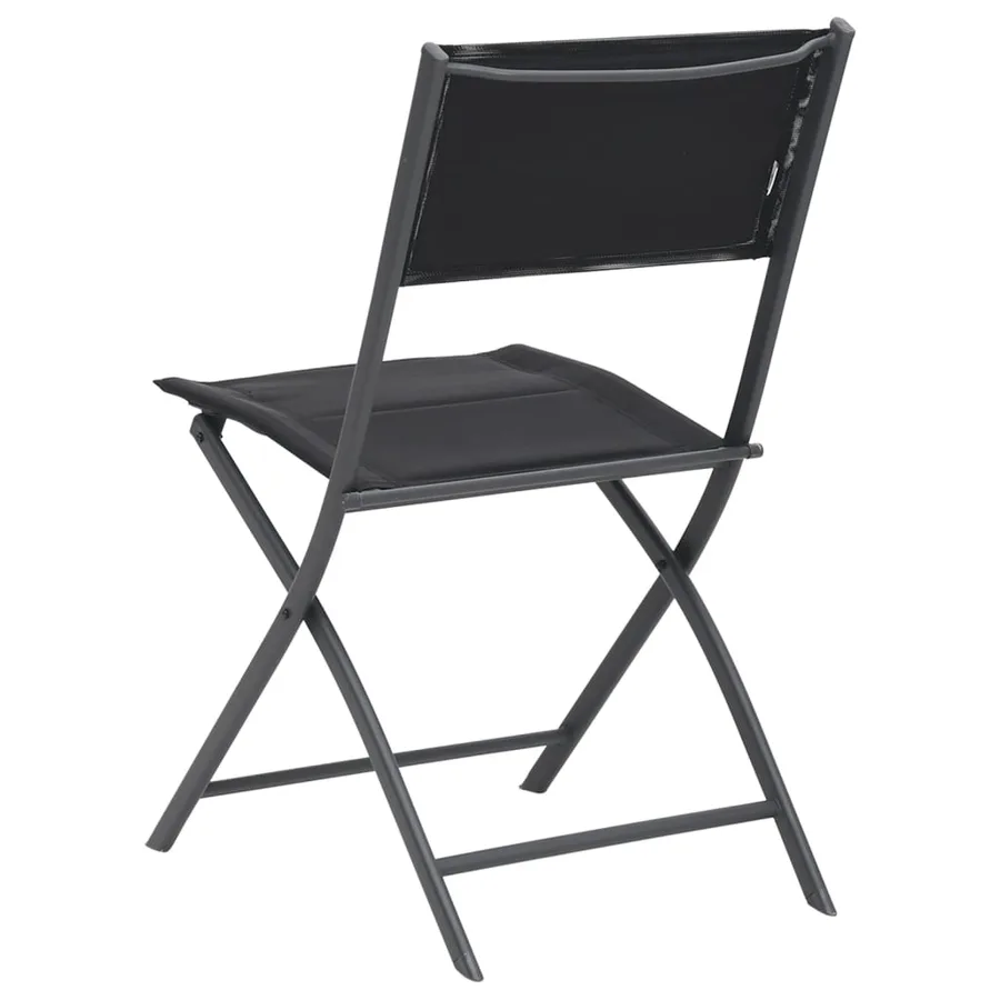 Chaises de jardin pliables lot de 2 Acier et textilène - 5