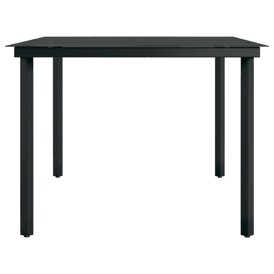 Ensemble à manger de jardin 9 pcs Gris et noir - 7