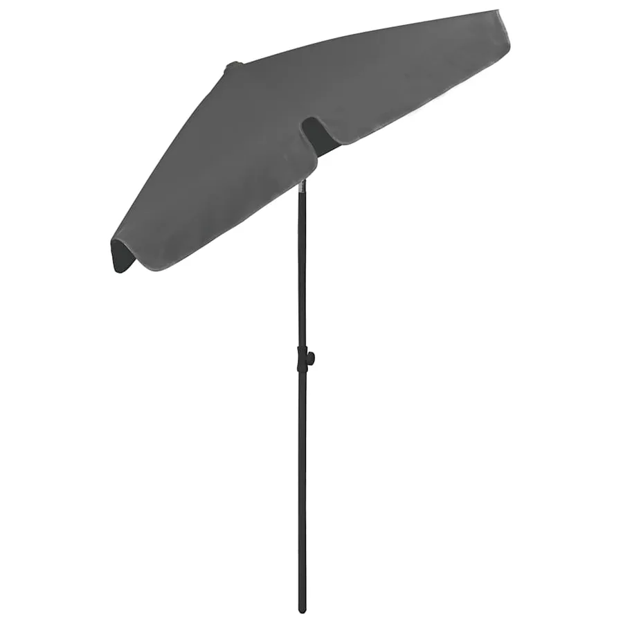 Parasol de plage anthracite 180x120 cm - 4
