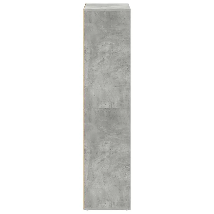 Bibliothèque/Buffet Gris béton 66x30x130 cm Bois d’ingénierie - 5