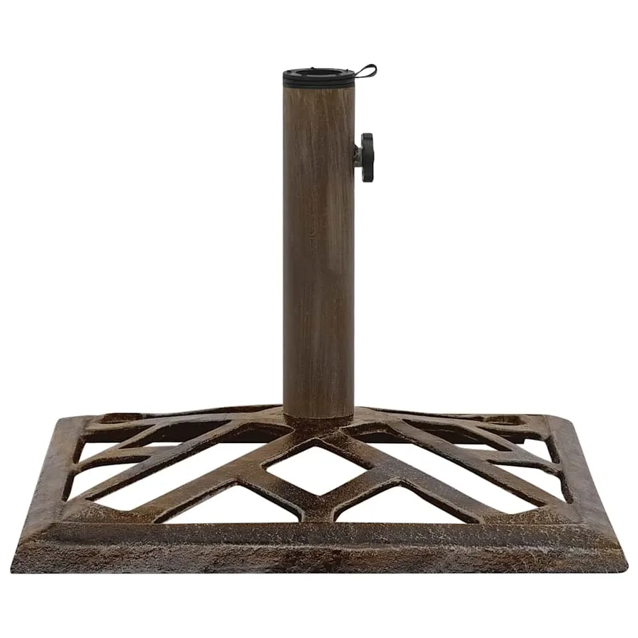 Socle de parasol Bronze 44x44x31 cm Fonte - 4