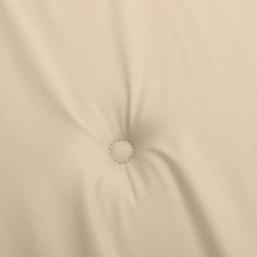 Coussin de banc de jardin beige 120x50x3 cm tissu oxford - 5