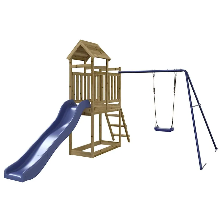 Aire de jeux d'extérieur bois de pin imprégné - 2