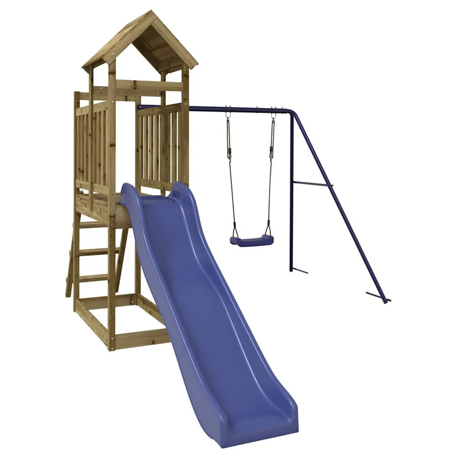 Aire de jeux d'extérieur bois de pin imprégné - 3