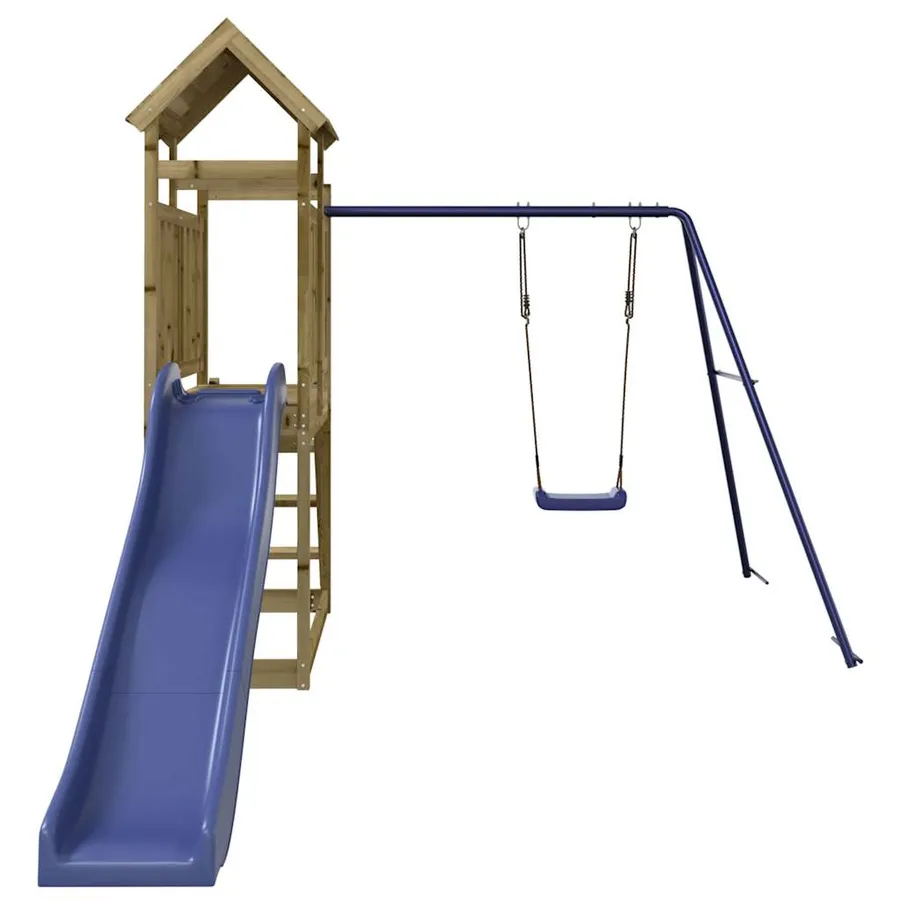 Aire de jeux d'extérieur bois de pin imprégné - 4