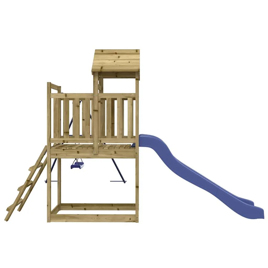 Aire de jeux d'extérieur bois de pin imprégné - 5