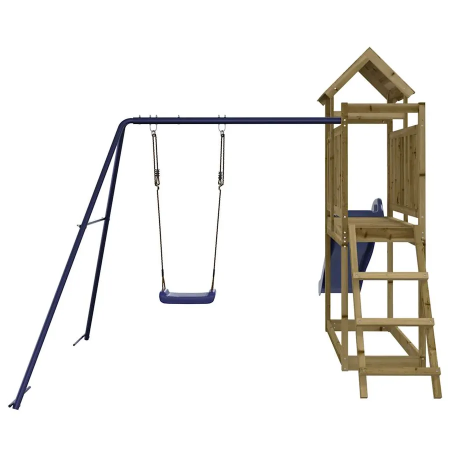 Aire de jeux d'extérieur bois de pin imprégné - 7